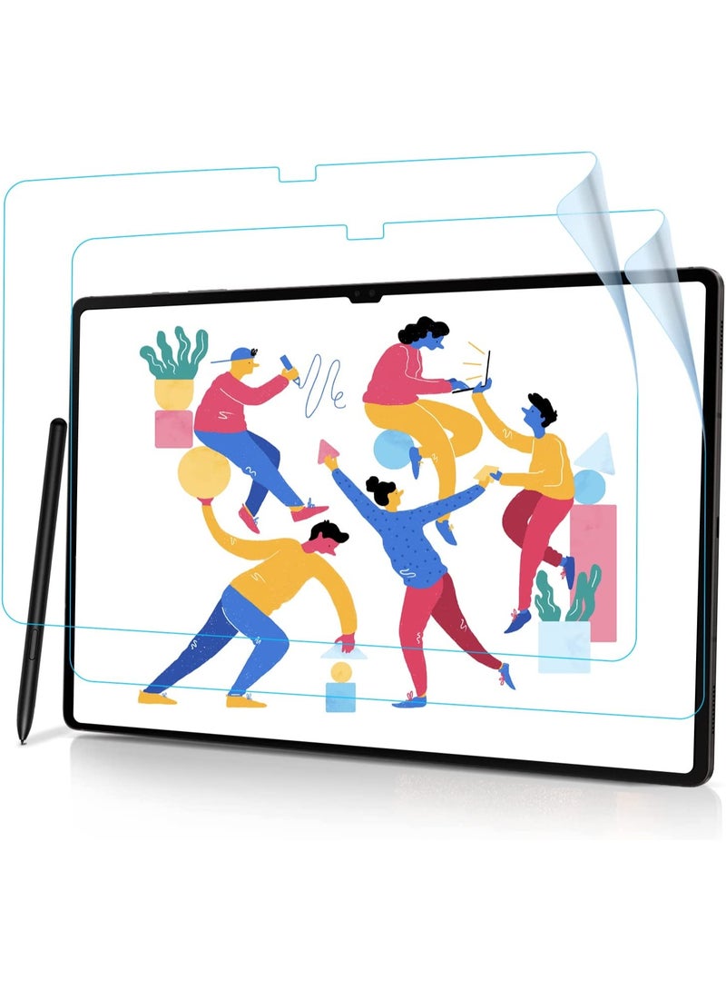 2Pack Paper Feel Screen Protector for Samsung Galaxy Tab S10 Plus/S9 Plus/S8 Plus/Tab S7 Plus/Tab S7 FE (12.4 Inch) - Write and Draw Like on Paper, Matte PET Film, Nib Friendly, Anti-Glare - Image 1
